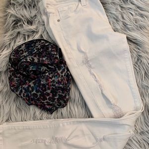 White JUST BLACK Distressed Jeans